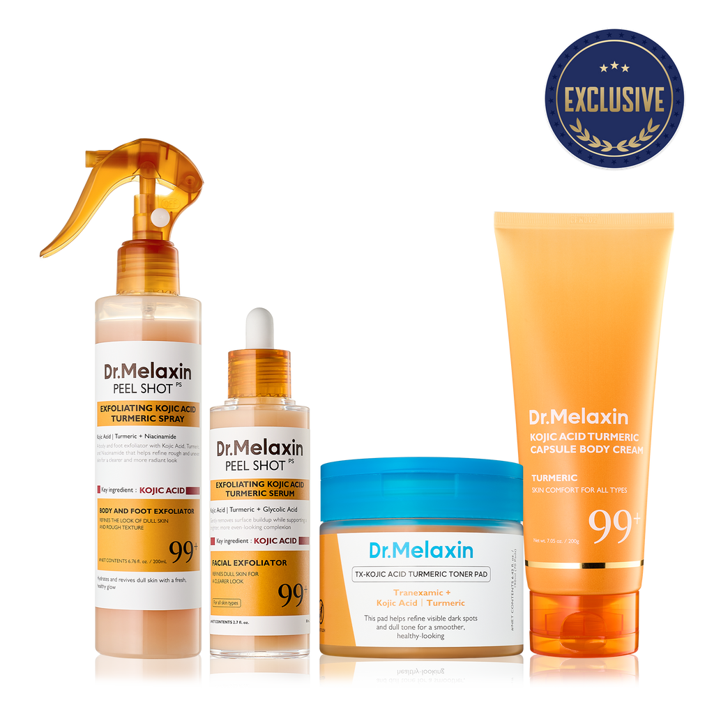 [Dr.Melaxin Exclusive] Kojic Acid Amber Face & Body Care Set