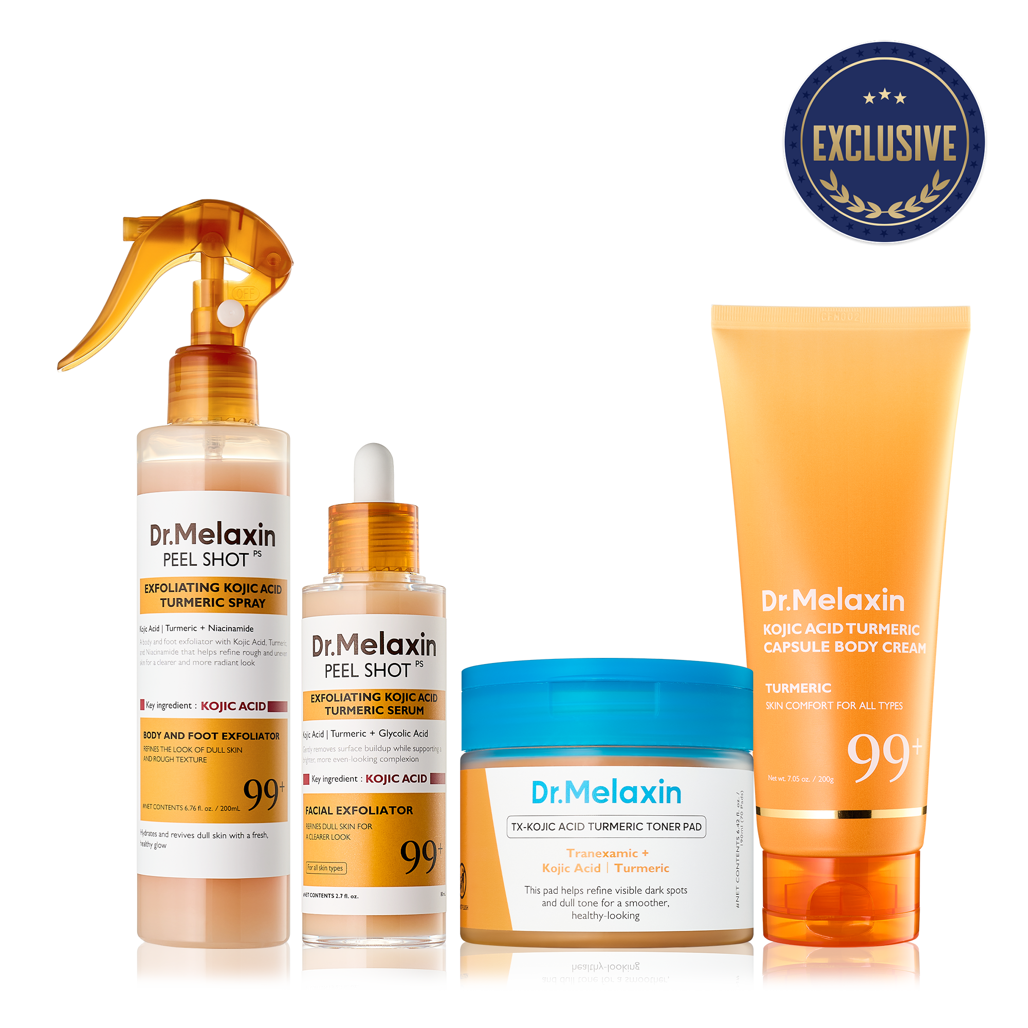 [Dr.Melaxin Exclusive] Kojic Acid Amber Face & Body Care Set